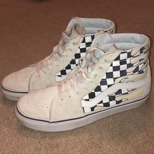 Checkered High Top Vans
